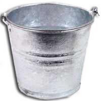 Behrens High Grade Steel 1212GS 12 Qt Silver Galvanized Steel Pail