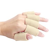 Quaanti Finger Protector,Wrist Protector,Activing 2018 Best Deal 10pcs Stretch Basketball Finger Guard Support Sleeves Protector (Beige)