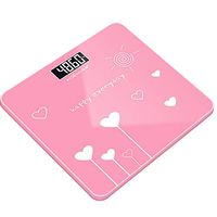 Daily necessities LTD Digital Bathroom Electronic Scales, LCD Display 5mm Tempered Glass Precision Electronic Scale, Portable Rollover Body Scales, Automatic Power-on and Shutdown up to 180KG