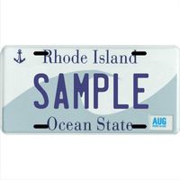 Custom Personalized Metal License Plate Your Name Your State - Choose from All 50 States (Rhode Island, 6" x 12" Standard Thickness (.030"))