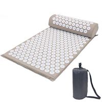 Acupressure mat Yoga Acupressure Mat Yoga Mat Acupressure Cushion Sports Cushion Pillow 6642cm new (color : Gray)