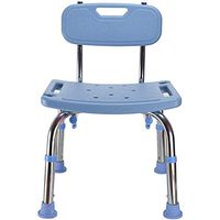 LBSX Adjustable Bath and Shower Chair Detachable Aluminum Bracket Plastic Panel with Back Anti-Slip Bench Bathtub Stool Seat for Bathroom Safety