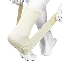 Achilles Tendonitis Brace & Ankle Sleeve for Plantar Fasciitis with Compression Wrap - Best Ankle Support for Women, Men, Pain, Sprained Ankle, Heel Spur, Arch Support, Swelling, Tendon (Nude Beige)
