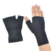 Wrist & Hand Compression Sleeve for Optimum Comfort for Arthritis, Carpal Tunnel, RSI & More (Black, L)