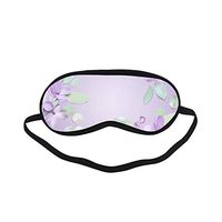 All Polyester Lilac Spring Romantic Sweet Fragrant Flower Sleeping Eye Masks&Blindfold by Simple Health with Elastic Strap&Headband for Adult Girls Kids and for Home Travel