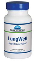 LungWell | Respiratory Support Formula All-Natural Lung Supplement Addresses Age-Related Breathing Issues and Promotes Clean Healthy Lungs for More Energy| Herbal Lung Cleanse |30 Day Supply