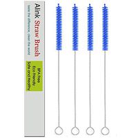 ALINK Extra Long Straw Cleaning Brush, 4-Pack Wide Nylon Pipe Tube Cleaner, 12 inch X 2/5-inch - Royal Blue