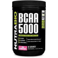 NutraBio BCAA 5000 Powder - 60 Servings (Kiwi Strawberry)