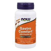 NOW Supplements, Gastro Comfort, plus Mastic Gum, Aloe Vera and Slippery Elm, 60 Veg Capsules