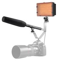Neewer 160 LED CN-160 Video Light with 14.17 inches Uni-Directional Microphone and Outdoor Windscreen Muff for Canon, Nikon, Pentax, Panasonic, SONY, Samsung and Olympus Digital SLR Cameras