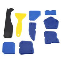 9pcs/Set Silicone Sealant Remover Ceramic Tile Seam Tool Glass Scraper Grout Caulking Finishing Cleaning Tool Kit