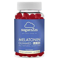 sugarzZzs Get Your Sleep On Melatonin Vitamins Gummies 5mg/Serving - Drug-Free, Vegetarian, Vegan-Friendly, Gluten-Free, Adults, Men, Women, 60 Count (30 Days)