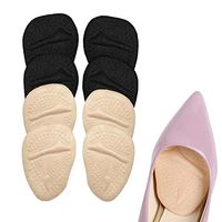Cshopping Ball of Foot Cushions Metatarsal Pads, 3 Pairs Women Forefoot Support Inserts Insoles, Non-Slip Shoes Liners Grips Adhesive, Pain Relief Foot Care Protector