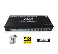 AVISHOP 3X1 HDMI SWITCHER with Audio Extractor Support 3D 4K@60HZ Ultra HD 4Kx2K@30Hz