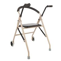 Seat & Roller Bar Covers Walker Old Man Grocery Shopping Cart Folding and Easy to Carry Gifts for Parents Multifunctional Fracture Rehabilitation Walker (Color : A, Size : 6266cm)