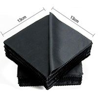 MidOr007 Eyeglass Cleaning Cloth 20 Pcs/Lot Black Microfiber Sunglasses Eyeglasses Cleaning Cloth 1313Cm Glasses Eyewear Clean Lens Cloth Accessories