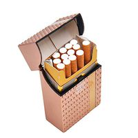 Tpingfe 1PC Sugar Skull Plastic Cigarette Box Holder Pocket Tobacco Storage Hard Case (Khaki)