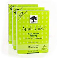 New Nordic Apple Cider Mega Strength, Vegan, Gluten Free, 1000mg, 30 Tablets, Pack of 3