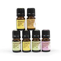 Rocky Mountain Oils - The Essentials Kit - Includes 100% Pure Lavender, Lemon, Orange, Peppermint, Tea Tree, and Rosemary Essential Oils - 5 ml Bottles