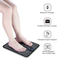 ASDYY EMS Intelligent Foot Massager,Foot Massage Mat Feet Massager Plate Can Stimulates Blood Circulation,Relieve Pain,USB Charge 6 Mode Grade,A