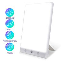 Light Therapy Lamp, LED Bright White, 10000 Lux Brightness, Timer Function, Touch Control, Standing Bracket, Ideal for Home Office Use