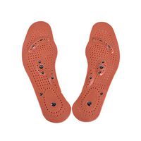 Magnetic Transparent Insoles, Unisex Transparent Shoe Massage Insoles Deodorant Breathable Health Insoles (3 Pairs),Brown,Man