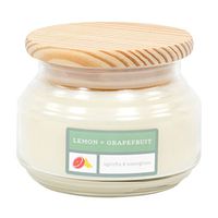 David Oreck Candle Company Essential Infusions Soy Aromatherapy Candles, Lemon + Grapefruit, 10 oz, 60 Hour Burn time