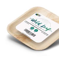 Disposable MINI Canape Plates, 4 Inch, 25 Pack. Tiny, Bite-Size Tasting Plates, Perfect for Cocktail Parties and Catering Events. Eco Friendly Palm Leaf Plates by Wild Leaf Tableware