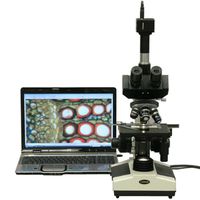 AmScope T390C-M 40X-2500X Doctor Veterinary Clinic Biological Compound Microscope + 1.3MP Camera