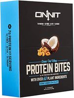 New! Onnit Protein Bites (Chocolate Coconut Cashew - Box of 24) | Made with Grass Fed Whey & over 60 Plant Ingredients | 7g Protein Per Bar