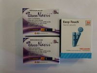 100 Gluco Navii Glucose Test Strips + 30 Gauge Lancets