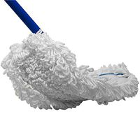 LOLA Flexible Dust Mop 18” Wide Head Products | 4 Piece Handle with Swivel Hang Clap | Fine Fiber Dust Mop with a Flexible Frame | Easy to Assemble