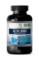 Fat Burner Fat Burner for Men - Keto 3000MG - EXOGENOUS Ketone Complex - Zero CARBOHYDRATES - Keto 3000 Fat Burner Pills - 1 Bottle 60 Capsules