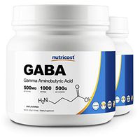 Nutricost Pure GABA (Gamma Aminobutyric Acid) Powder (500 Grams/1.1 pounds) (2 Pack)