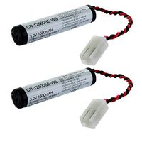 2X PLC Lithium 3V Backup Batteries Replaces for 1C600KD5100, 259A9195-P1, 259A9534-P1, 740A0001, IC600KD5100 Series, K22 740A0001, L01C25132, COMP-105, COMP-295, 15C6514, Allen Bradley 1763-BA