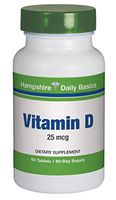 Vitamin D 25 mcg 60 Day Supply of The Sunshine Vitamin