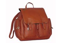 David King & Co. Laptop Backpack with 2 Front Pockets, Tan, One Size