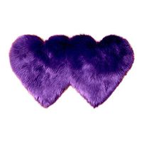 Wool Imitation Sheepskin Rugs Faux Fur Non Slip Bedroom Shaggy Carpet Mats