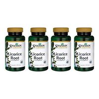 Swanson Licorice Root 450 mg 100 Caps 4 Pack