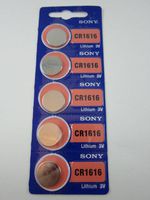 5x Sony CR1616 BR1616 CR 1616-3V Lithium Button Cell Battery Batteries - Official Genuine Sony