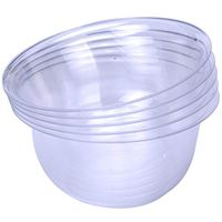 Mydio 50 Pcs Hard Clear Plastic Bowls（8.5 oz），Premium Quality Dessert Disposable Bowl Pack for Wedding or Party