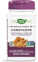 Natures Way Cordyceps, 500 Milligrams per Cap, 60 Vegetarian Capsules. Pack of 2 bottles