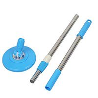 Spin Mop Pole Handle Replacement for Floor 360 Degrees Rotating Cleaning Tool  (Blue)
