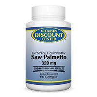 Vitamin Discount Center Saw Palmetto Berry Extract 320 Mg, 60 Softgels