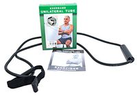 ExerBand Unilateral Loop Tube - Resistance Tube with Handle - Black