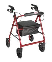 Aluminum Rollator in Red