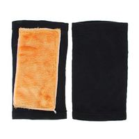 Padded Knee Joints Thick Sleeve Winter Thermal Leg Warmer Brace for Ridding Cycling Outdoor Running in Winter - Black L