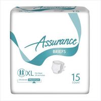 Incontinence Briefs Unisex, Maximum, XL, 15 Ct, 4 Pk