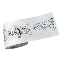 Luxury Toilet Paper, Funny Silky & Smooth Super Soft Series Premium Bath Tissue Rolls Toilet Paper for Love Hotel or Home Use, White (A)