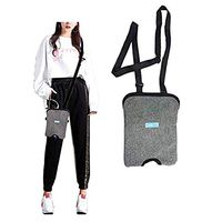 Catheter Bag Holder Drainage Bag Covers, Urine Catheter Leg Support Kit, Urinary Drainage Care Carrier with Adjustable Shoulder Strap for Home,Travel,Wheelchair,Bed,1500ml